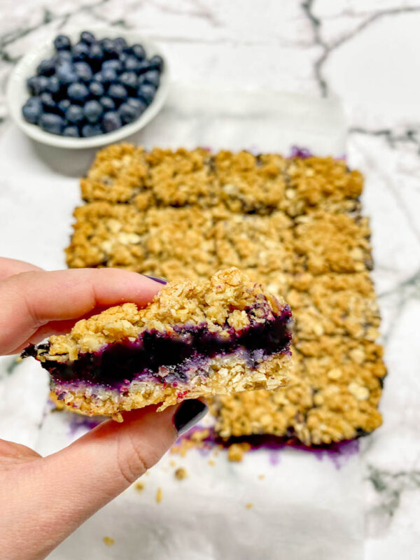 Healthy Blueberry Crumble Bars (Gluten Free!) fed by sab