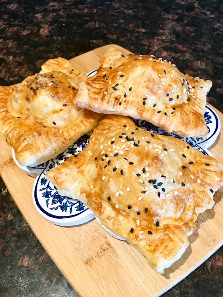 breakfast pockets with bacon egg and cheese