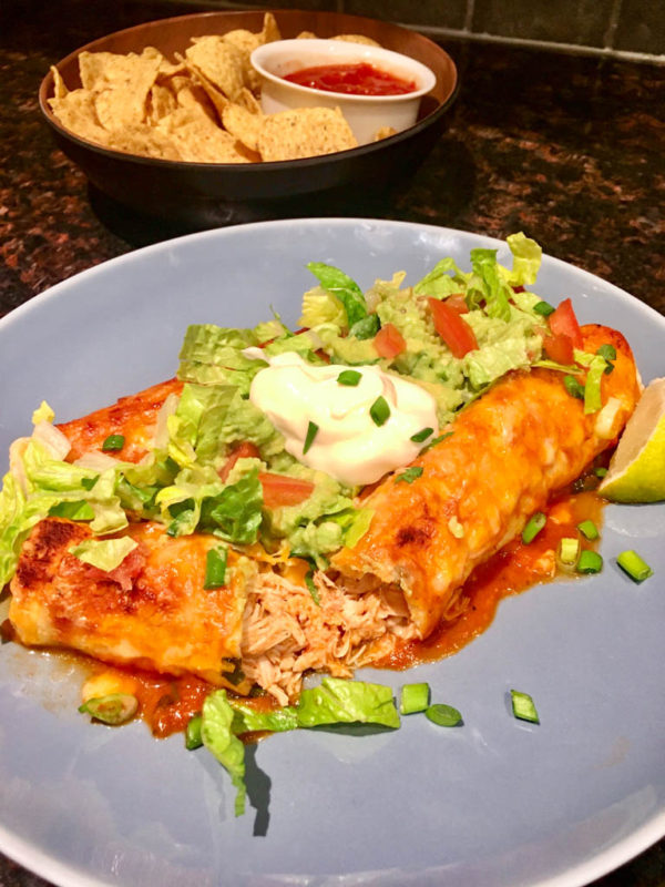 Chicken Enchiladas Instant Pot Easy Delicious fed by sab