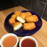 chicken nuggets plated