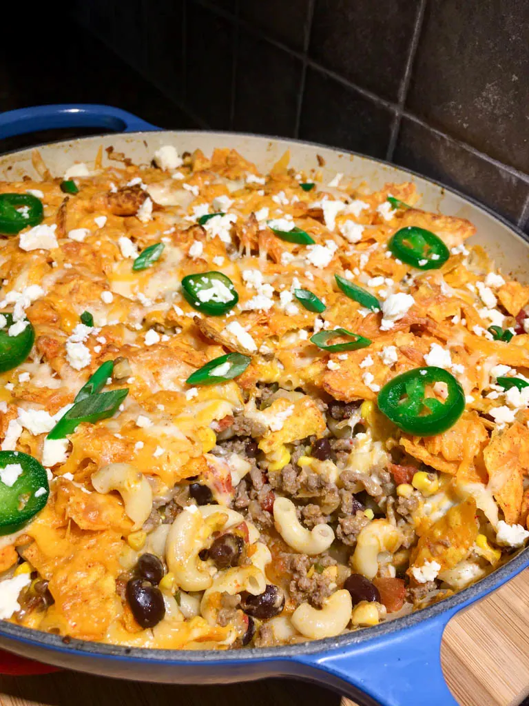 Doritos Crusted Taco Mac Casserole