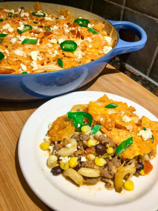 Doritos Crusted Taco Mac Casserole