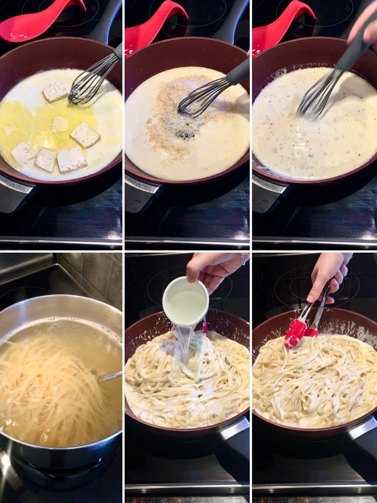 steps to make fettucine alfredo