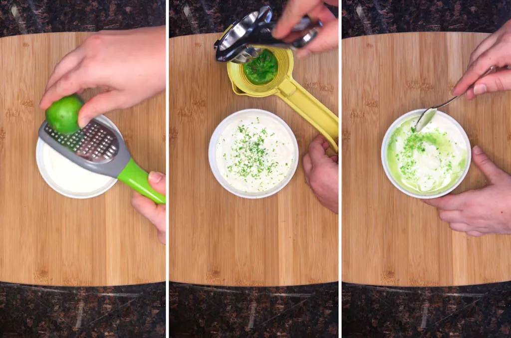 steps for making lime crema