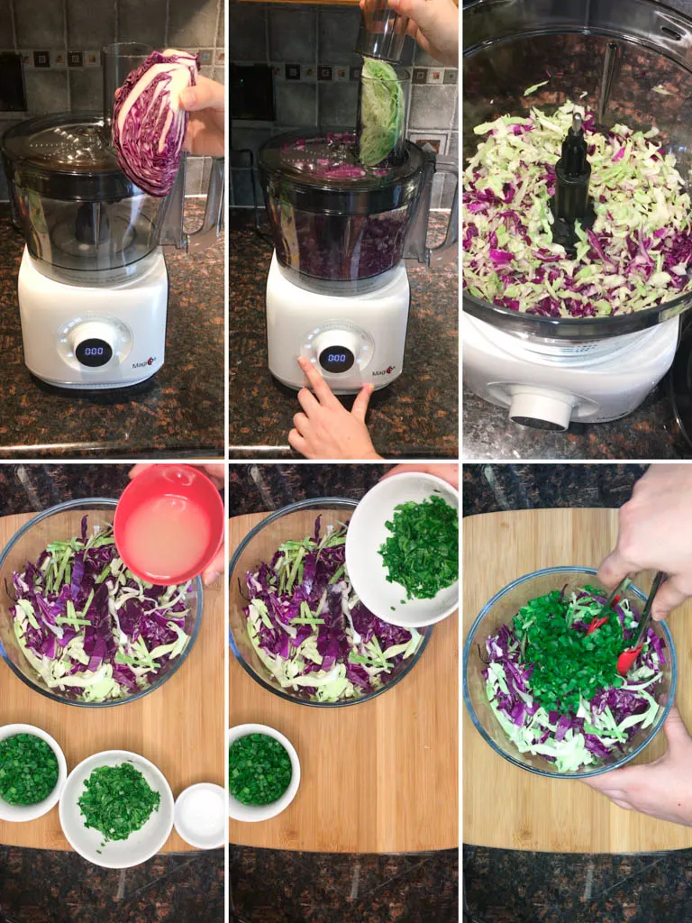 steps to make cabbage slaw