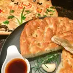 Focaccia Bread on a plate