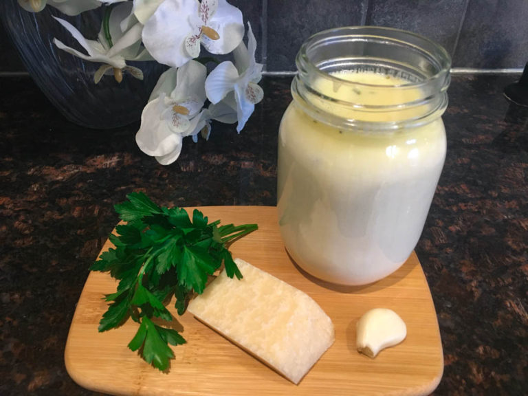 Easy Homemade Garlic Alfredo Sauce fed by sab