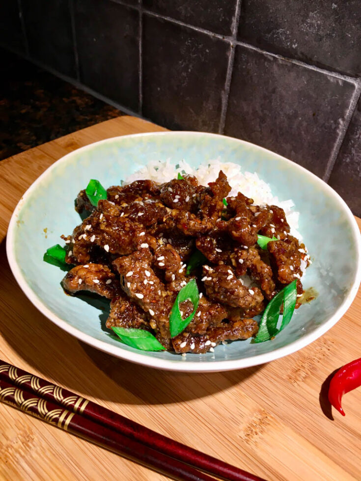 Crispy Honey Garlic Beef - Easy - fed by sab