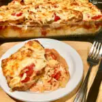 Hong Kong Style Baked Pork Chops in a baking dish