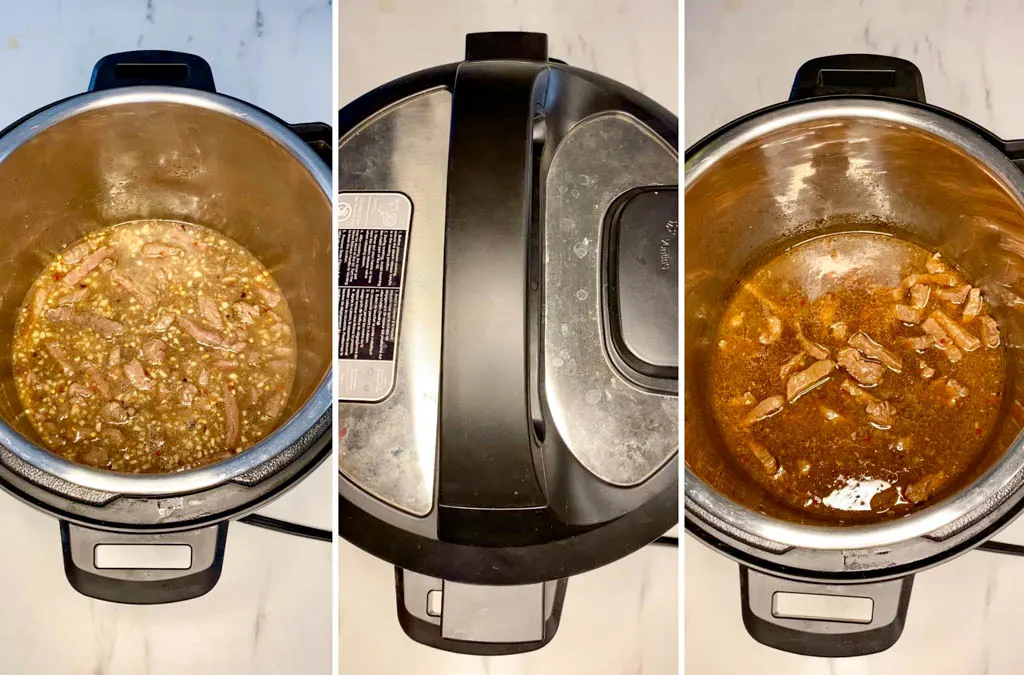 steps to make Instant Pot Beef With Broccoli Recipe