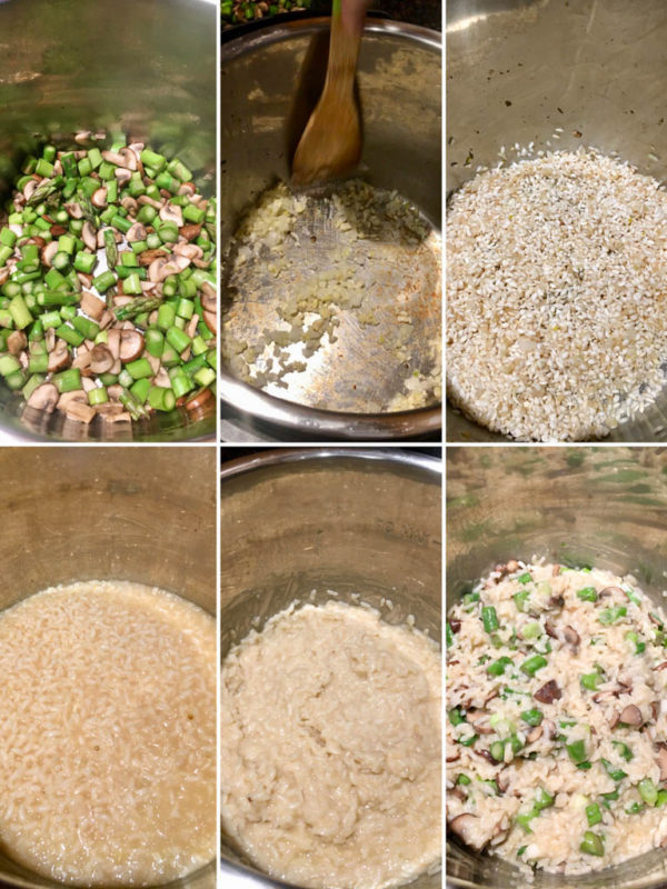 Mushroom Asparagus Risotto Extra Creamy fed by sab