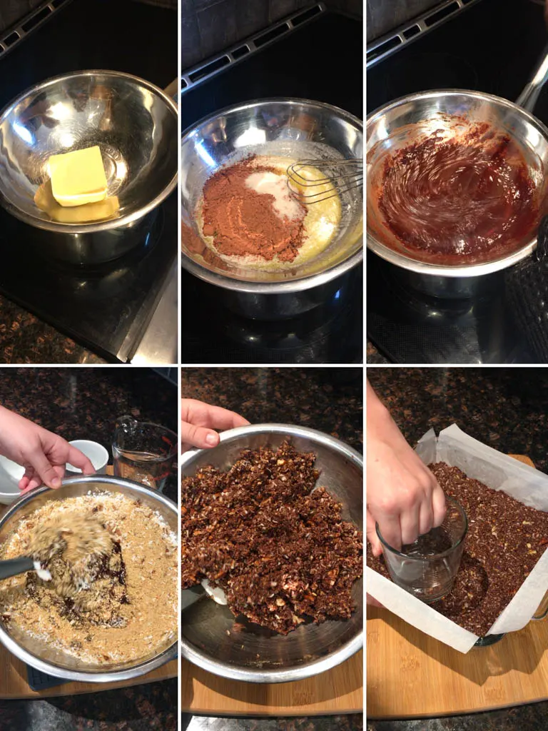 steps for making Nanaimo Bars