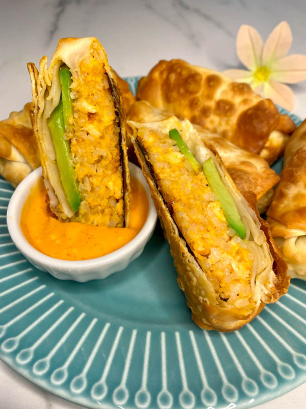 Spicy Salmon Egg Rolls Easy Sushi Swap fed by sab