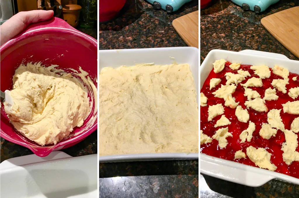 steps for making strawberry shortbread bars