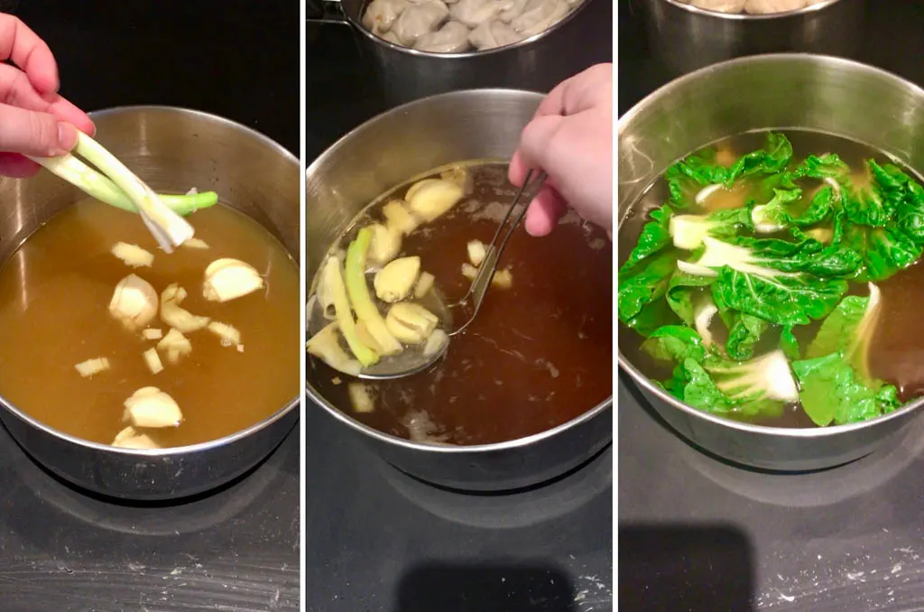 steps to make wonton soup