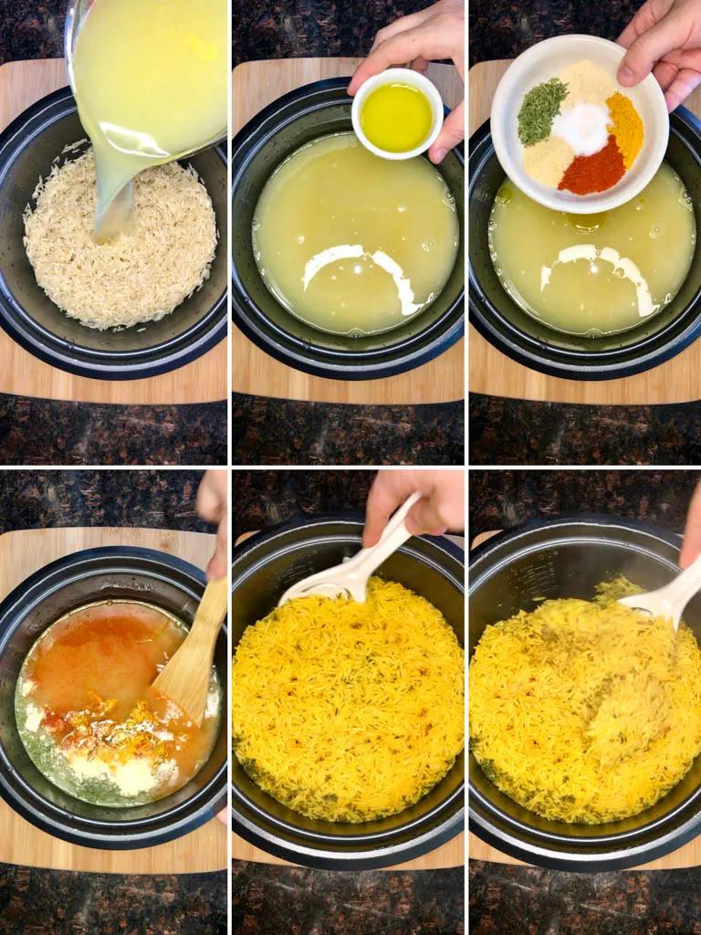 steps to make yellow rice