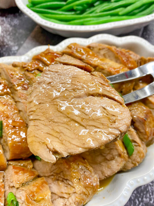 Honey Garlic Pork Tenderloin Instant Pot Easy Dinner fed by sab