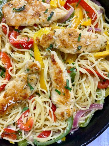 Olive Garden Chicken Scampi - fed by sab
