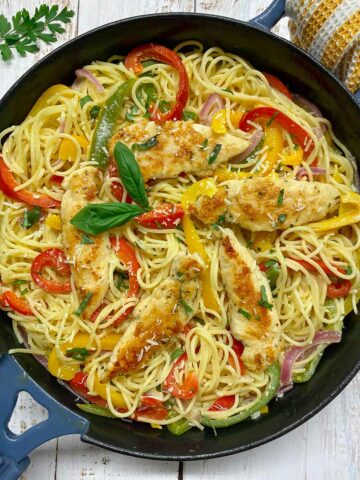Olive Garden Chicken Scampi - fed by sab