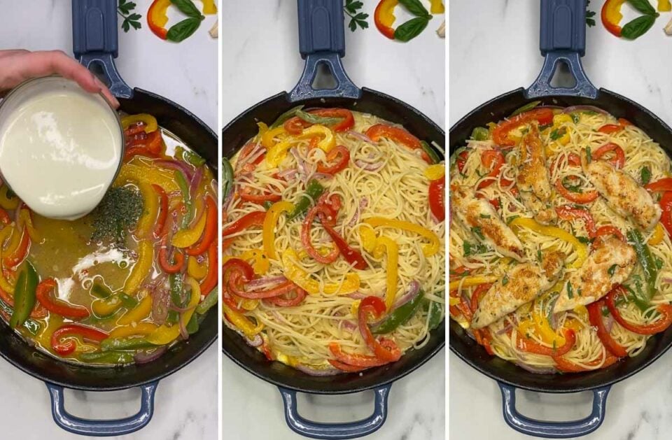 Olive Garden Chicken Scampi - fed by sab