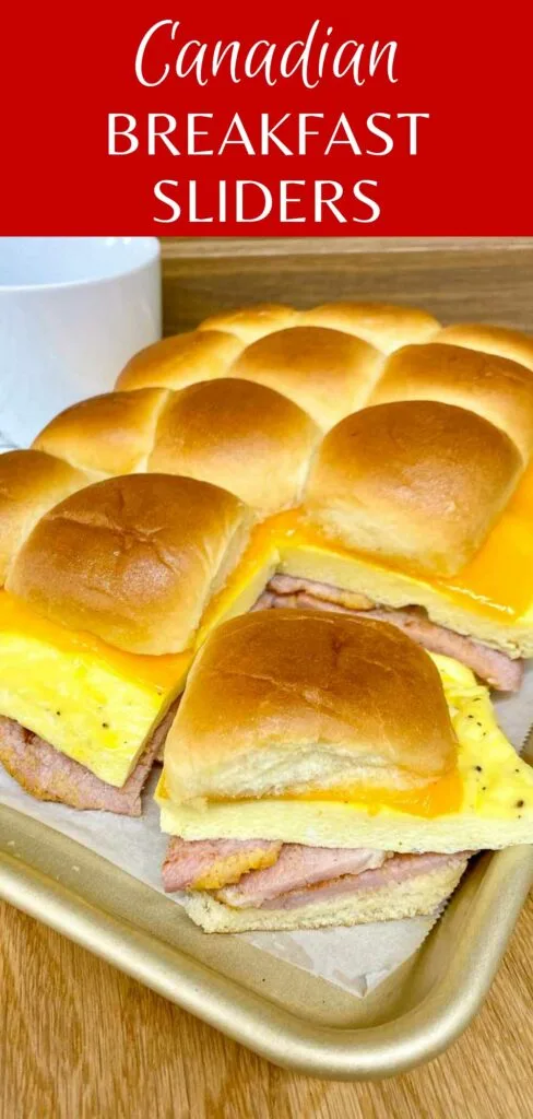 breakfast sliders on a sheet pan