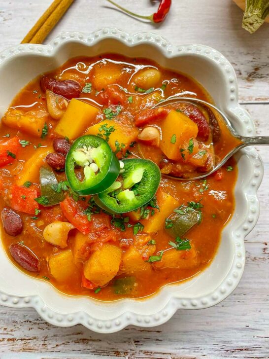 Butternut Squash Chili fed by sab