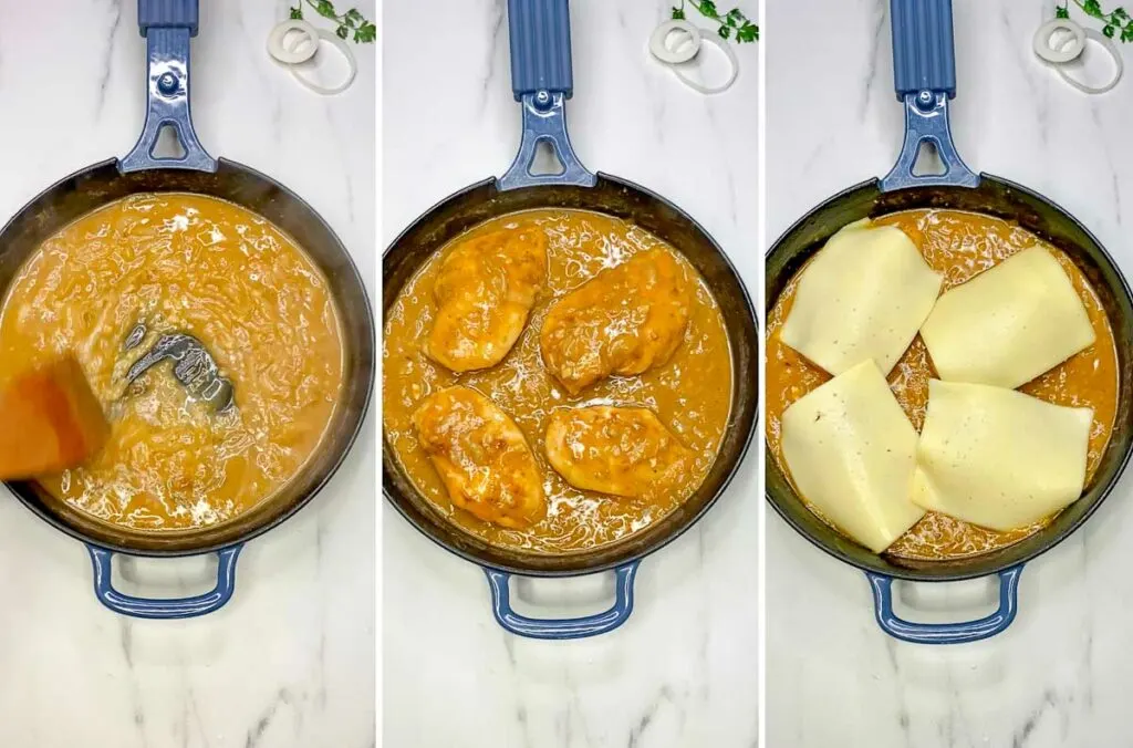 steps for making French onion chicken