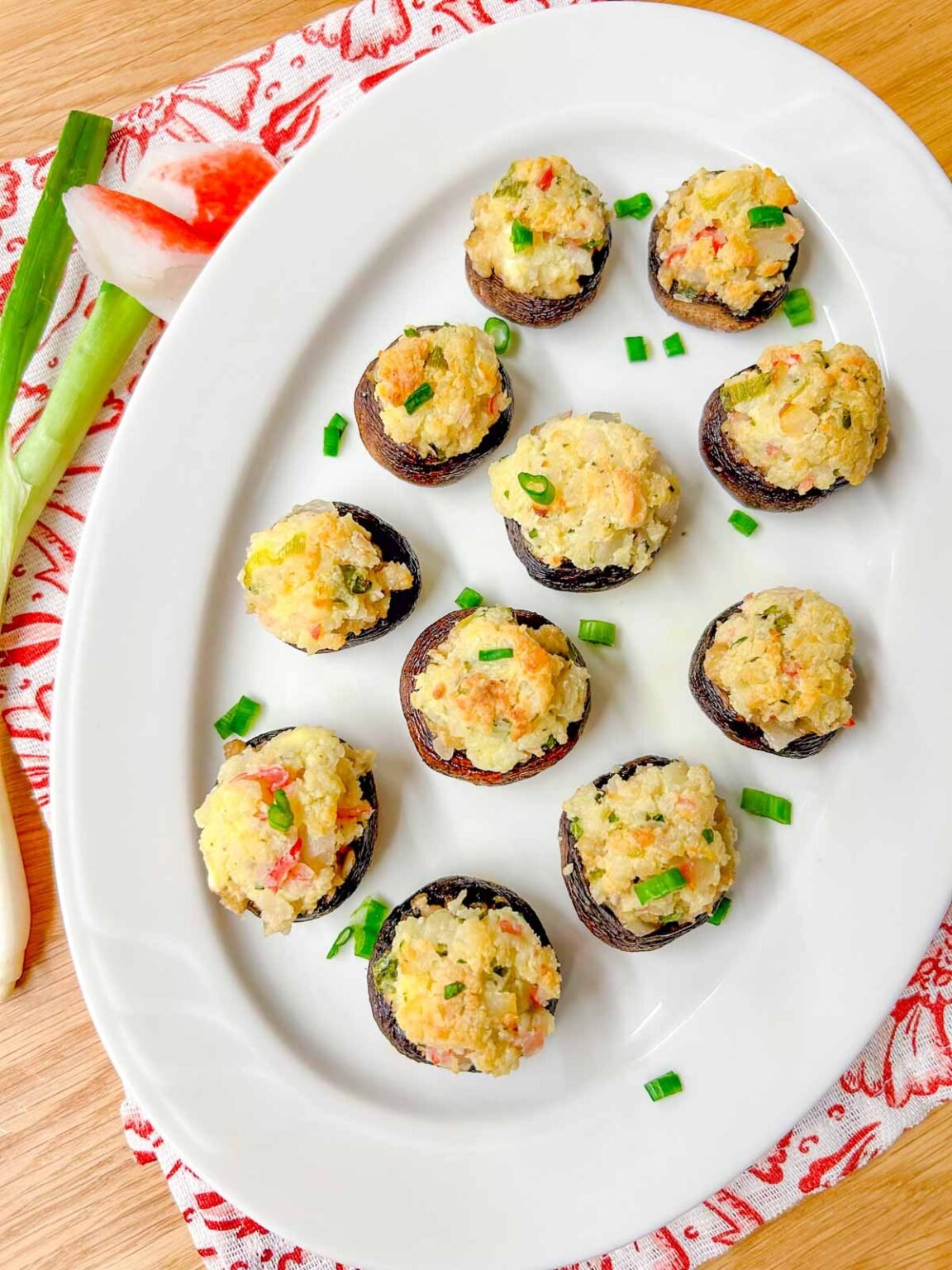 Crab Stuffed Mushrooms - fed by sab
