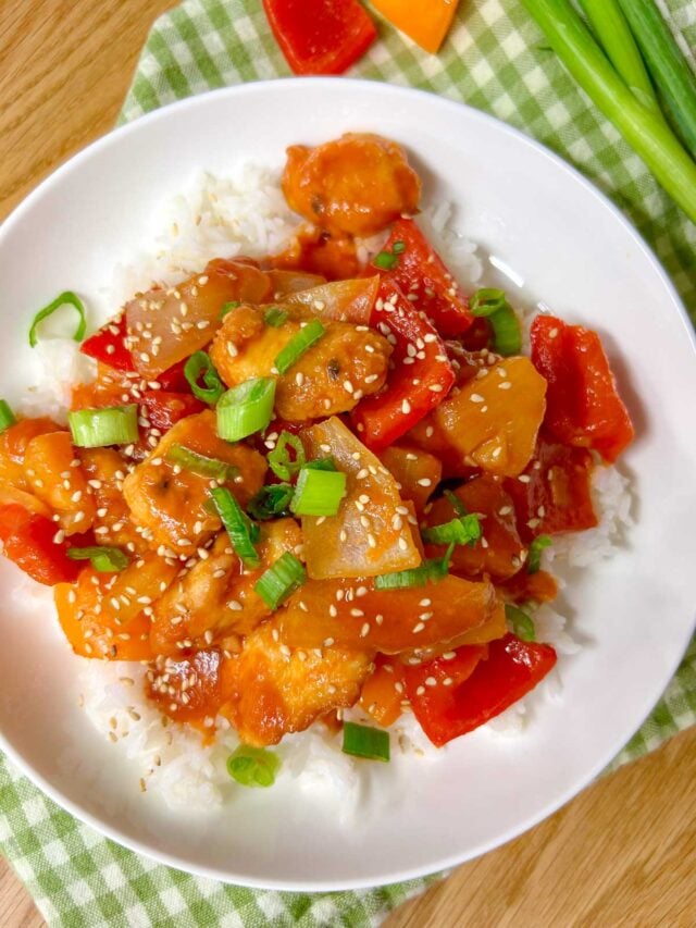 Sweet and Sour Chicken Stir Fry - fed by sab